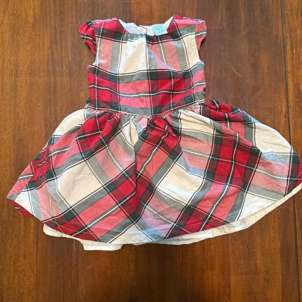 Carter's‎ Red and Gray Plaid Dress